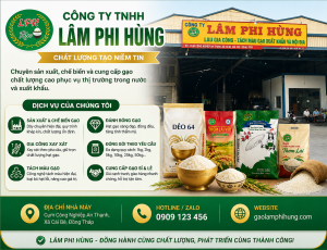 Dịch Vụ Tại Nhà Máy Sản Xuất Gạo Lâm Phi Hùng – Giải Pháp Toàn Diện Cho Ngành Lúa Gạo Việt Nam