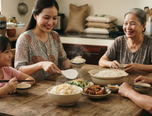 Gạo ST21 cho bữa cơm gia đình – bảo quản nơi khô và kín