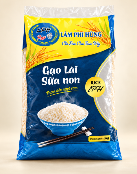 Gạo Lài Sữa Non Lâm Phi Hùng 5kg