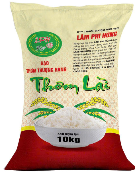 Gạo Thơm Lài Lâm Phi Hùng 10kg