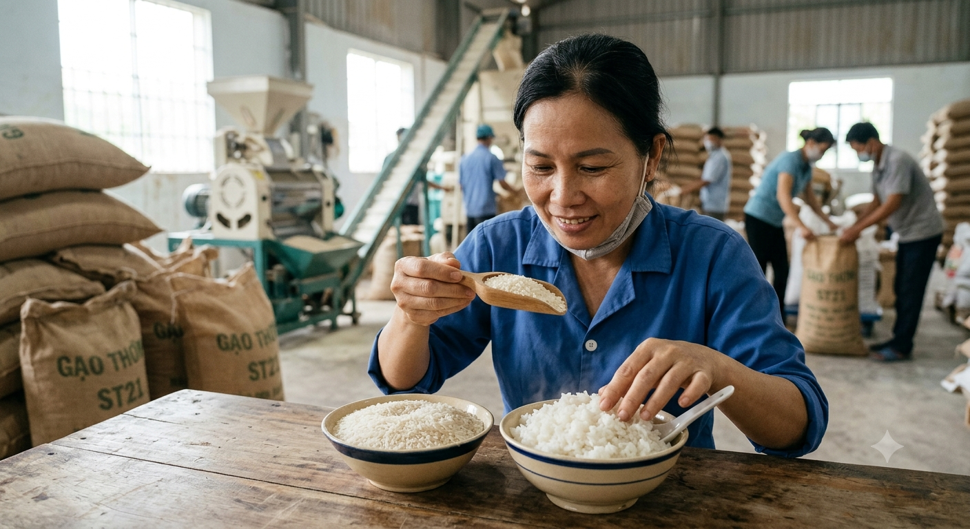 Khám phá đặc điểm và hương vị của gạo Thơm ST21